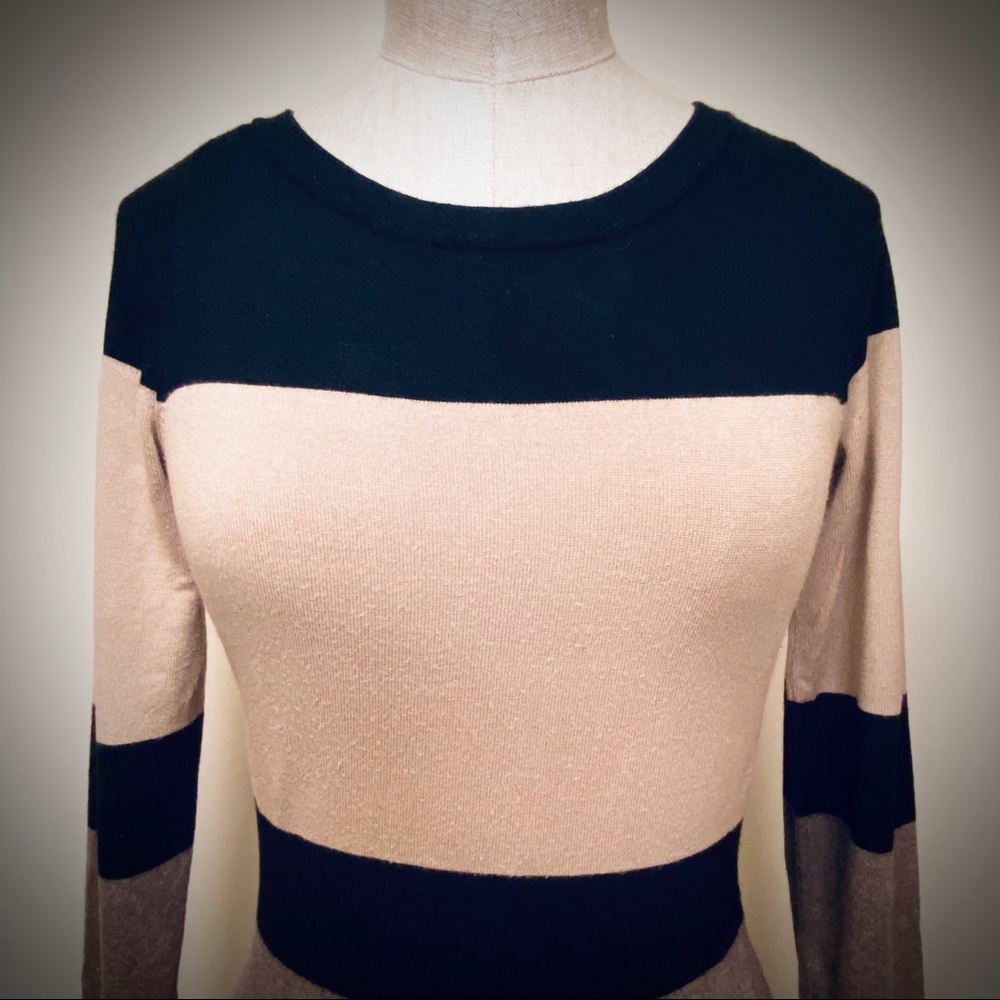 INC Striped Tunic Sweater - Picture 2 of 4